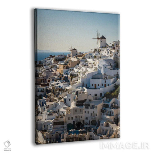تابلو دکوراتیو Santorini,تابستان یونانی، سانتورینی اثر ماتئو کولومبو - نمای پرسپکتیو محصول