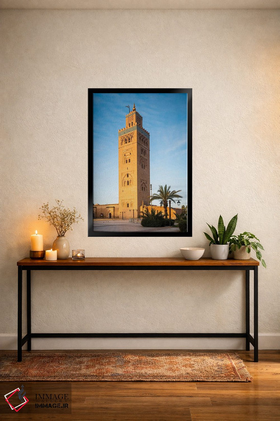 تابلو دکوراتیو Morocco II,طلوع خورشید در مسجد، مراکش II اثر ماتئو کولومبو - D5B