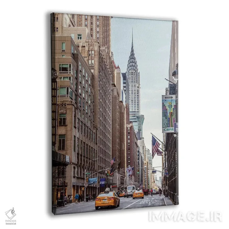 تابلو دکوراتیو New York,خیابان لکسینگتون و ساختمان کرایسلر، نیویورک اثر ماتئو کولومبو - نمای پرسپکتیو محصول