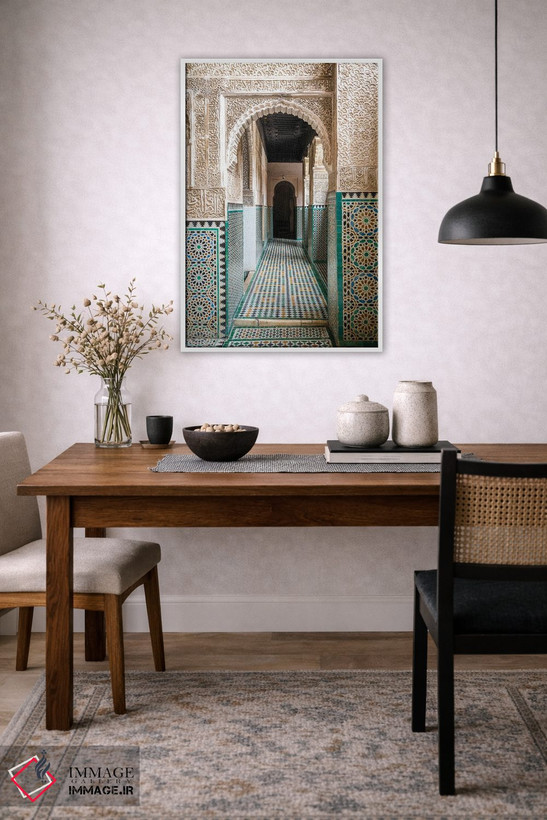 تابلو دکوراتیو معماری مراکشی V اثر ماتئو کولومبو - D2W