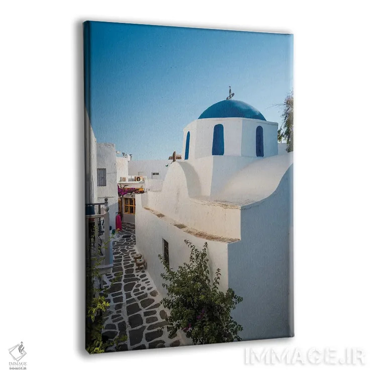 تابلو دکوراتیو Greece,در خیابان های پاروس، یونان اثر ماتئو کولومبو - نمای پرسپکتیو محصول