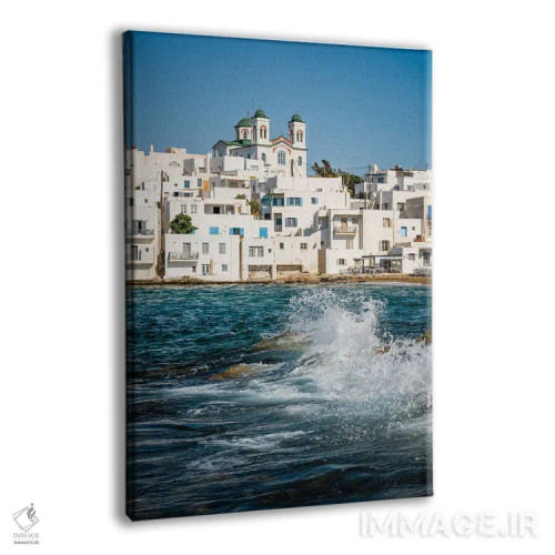 تابلو دکوراتیو Paros, Greece,شهر قدیمی و دریا، پاروس، یونان اثر ماتئو کولومبو - نمای پرسپکتیو محصول