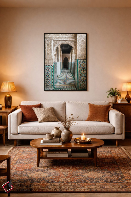 تابلو دکوراتیو معماری مراکشی V اثر ماتئو کولومبو - D6B