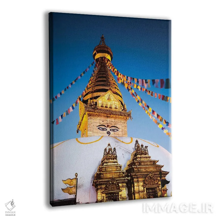 تابلو دکوراتیو Kathmandu, Nepal,معبد میمون ها در سپیده دم، کاتماندو، نپا… اثر ماتئو کولومبو - نمای پرسپکتیو محصول