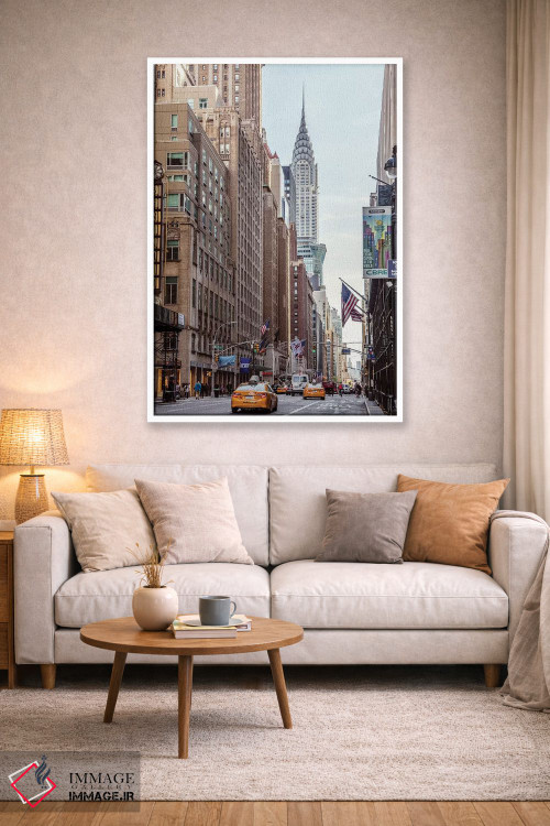 تابلو دکوراتیو New York,خیابان لکسینگتون و ساختمان کرایسلر، نیویورک اثر ماتئو کولومبو - D2W