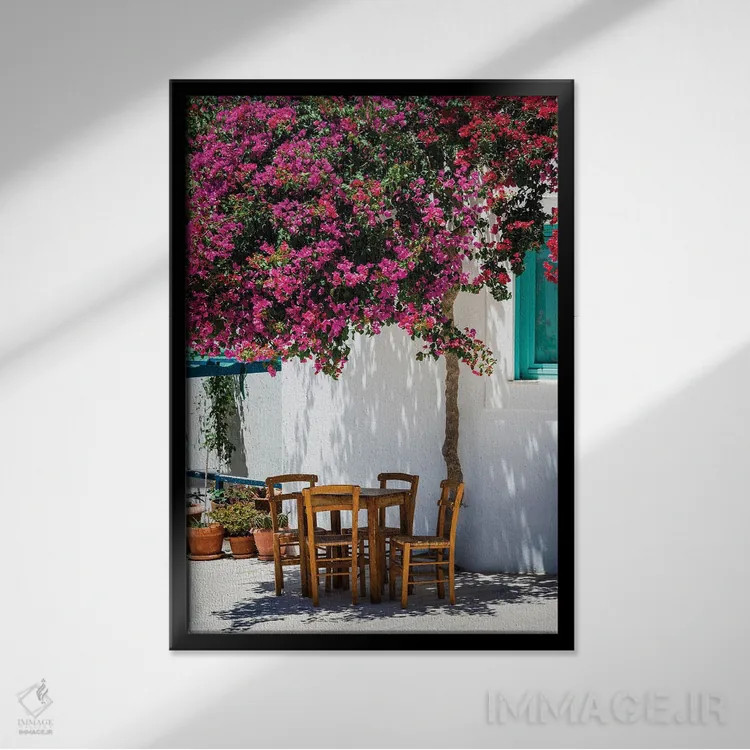 تابلو دکوراتیو Paros, Greece,خاطرات تابستانی، پاروس، یونان اثر ماتئو کولومبو - نمای قابدار مشکی
