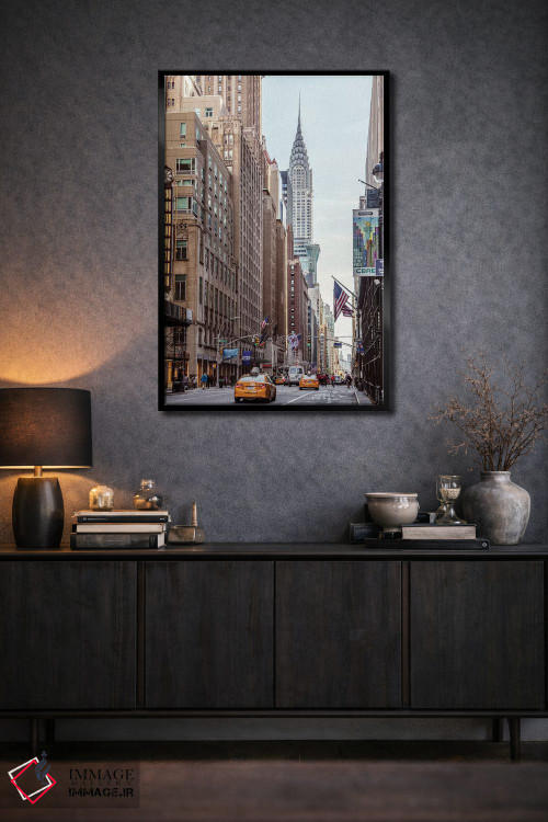 تابلو دکوراتیو New York,خیابان لکسینگتون و ساختمان کرایسلر، نیویورک اثر ماتئو کولومبو - D3B