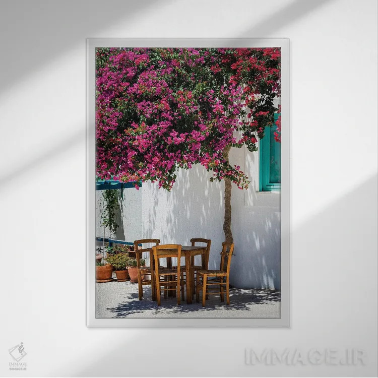 تابلو دکوراتیو Paros, Greece,خاطرات تابستانی، پاروس، یونان اثر ماتئو کولومبو - نمای قابدار سفید