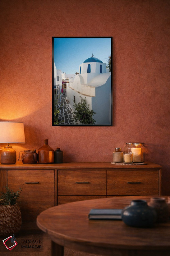 تابلو دکوراتیو Greece,در خیابان های پاروس، یونان اثر ماتئو کولومبو - D4B