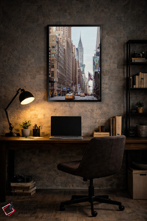 تابلو دکوراتیو New York,خیابان لکسینگتون و ساختمان کرایسلر، نیویورک اثر ماتئو کولومبو - D6B