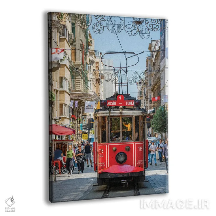 تابلو دکوراتیو Turkey,تراموا در استانبول، ترکیه اثر ماتئو کولومبو - نمای پرسپکتیو محصول