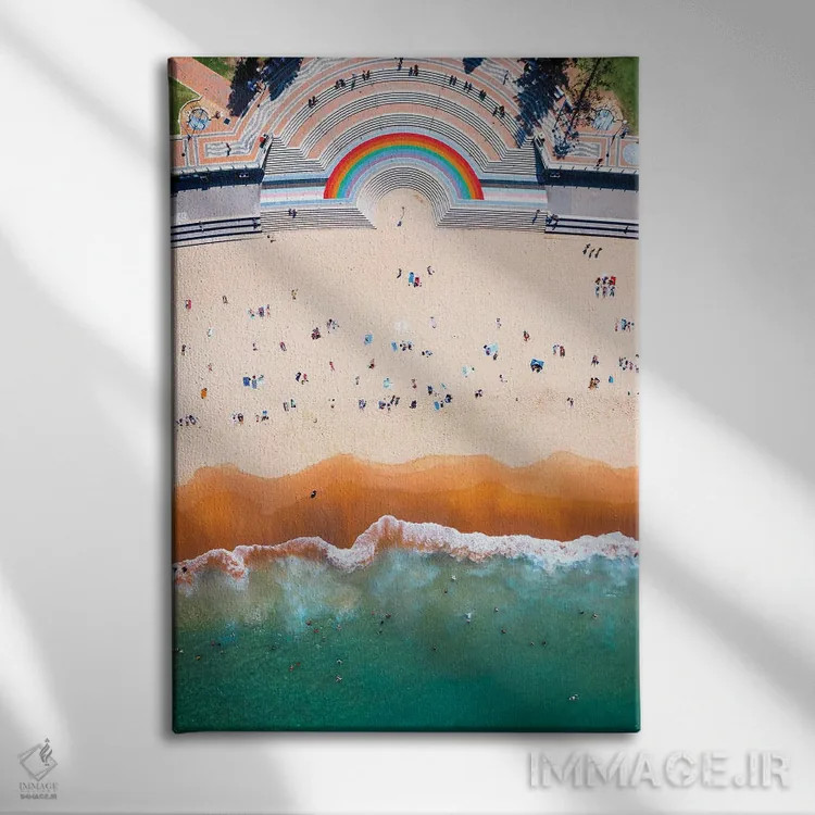 تابلو دکوراتیو ساحل کوجی، سیدنی، استرالیا اثر ماتئو کولومبو - نمای روبهرو روی دیوار