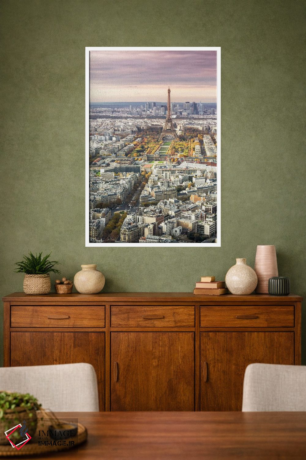 تابلو دکوراتیو France I,پاریس و برج ایفل در غروب، فرانسه I اثر ماتئو کولومبو - D1W