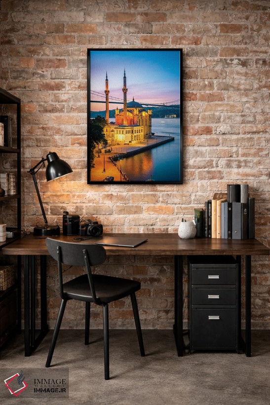 تابلو دکوراتیو Istanbul Ii,مسجد اورتاکوی بر بسفر، استانبول II اثر ماتئو کولومبو - D3B