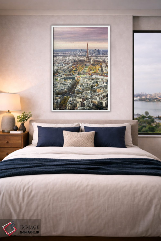 تابلو دکوراتیو France I,پاریس و برج ایفل در غروب، فرانسه I اثر ماتئو کولومبو - D3W