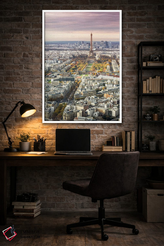 تابلو دکوراتیو France I,پاریس و برج ایفل در غروب، فرانسه I اثر ماتئو کولومبو - D4W