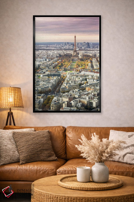 تابلو دکوراتیو France I,پاریس و برج ایفل در غروب، فرانسه I اثر ماتئو کولومبو - D5B
