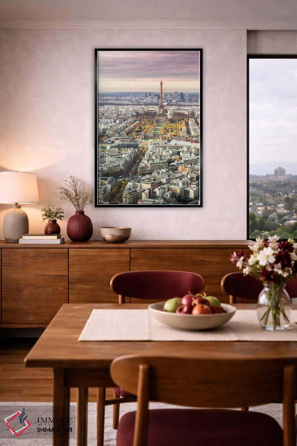 تابلو دکوراتیو France I,پاریس و برج ایفل در غروب، فرانسه I اثر ماتئو کولومبو - D6B