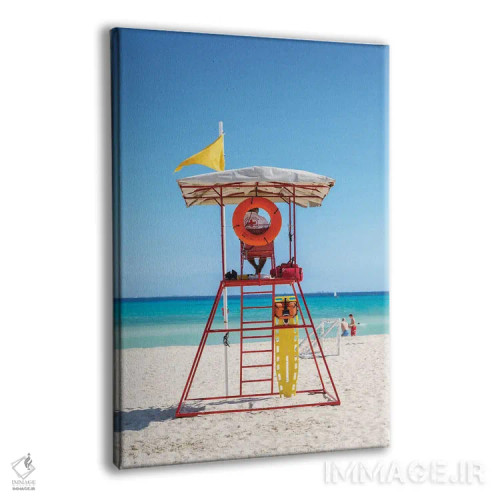 تابلو دکوراتیو Playa Del Carmen, Mexico,برج نجات غریق بر ساحل، پلایا دل… اثر ماتئو کولومبو - نمای پرسپکتیو محصول