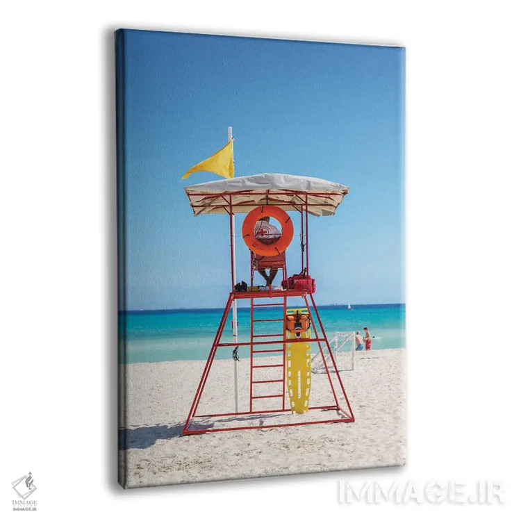 تابلو دکوراتیو Playa Del Carmen, Mexico,برج نجات غریق بر ساحل، پلایا دل… اثر ماتئو کولومبو - نمای پرسپکتیو محصول