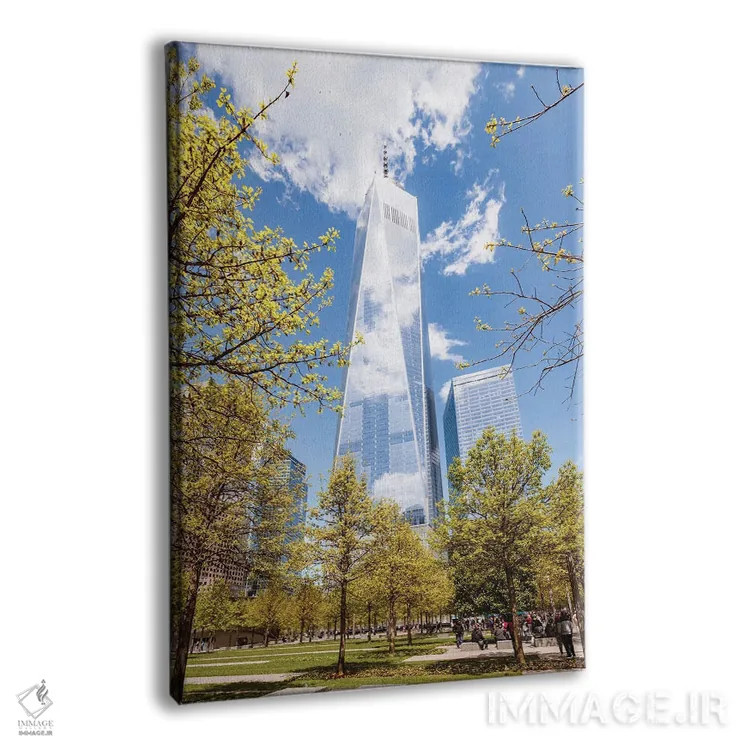 تابلو دکوراتیو New York,مرکز تجارت جهانی در بهار، نیویورک اثر ماتئو کولومبو - نمای پرسپکتیو محصول