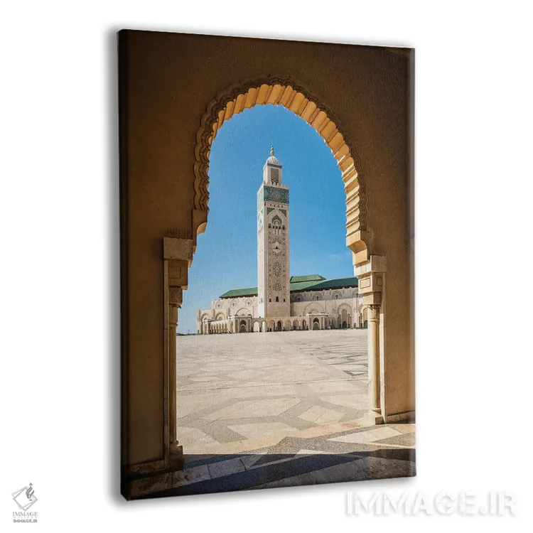 تابلو دکوراتیو Hassan Ii Mosque, Casablanca,مناره، مسجد حسن دوم، کازابلا… اثر ماتئو کولومبو - نمای پرسپکتیو محصول
