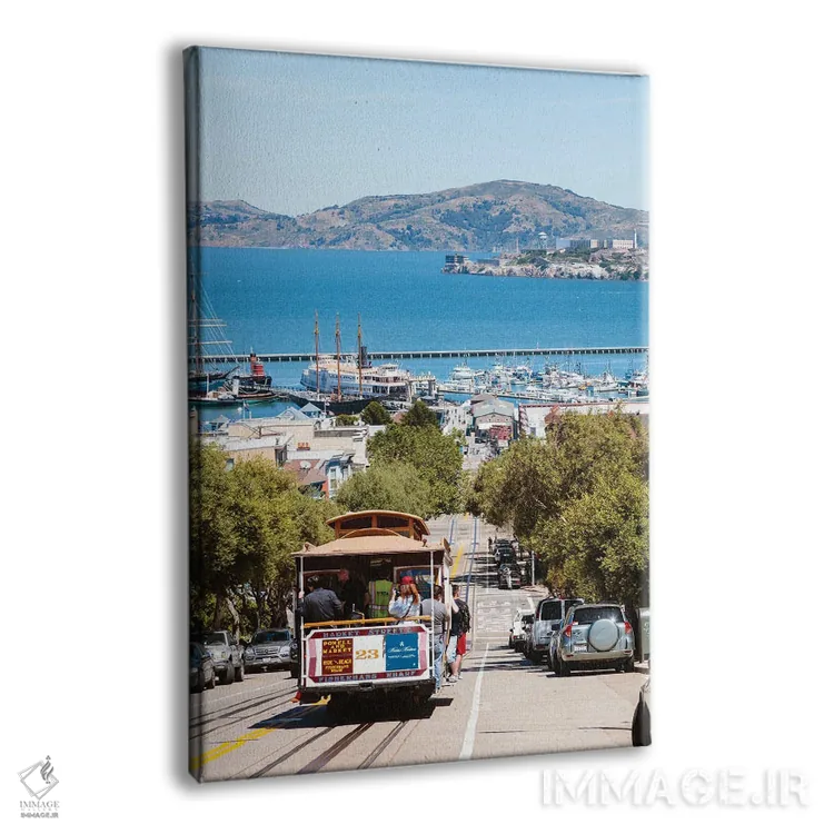 تابلو دکوراتیو California,ترام نماباور و خلیج سان فرانسیسکو، کالیفرنیا اثر ماتئو کولومبو - نمای پرسپکتیو محصول