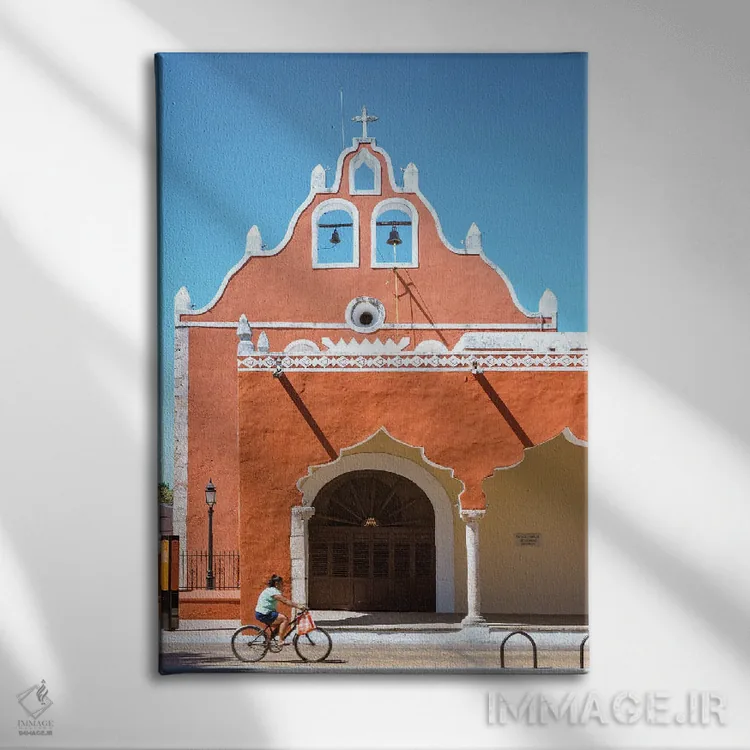 تابلو دکوراتیو Valladolid, Yucatan, Mexico,کلیسای لا کاندلاریا، وایادولی… اثر ماتئو کولومبو - نمای روبهرو روی دیوار