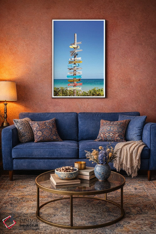 تابلو دکوراتیو Tulum, Mexico,تابلوهای فاصله روی ساحل، تولوم، مکزیک اثر ماتئو کولومبو - D2W