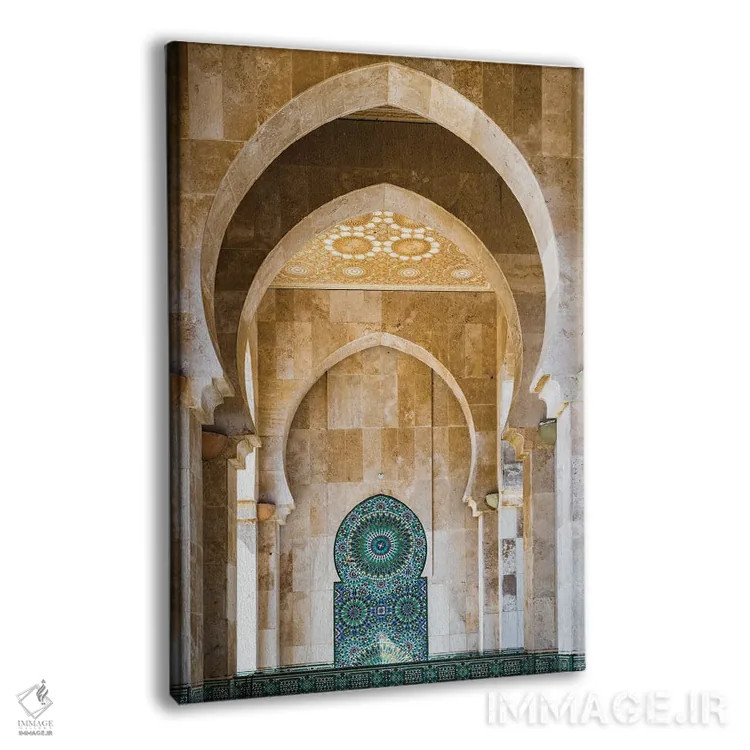 تابلو دکوراتیو Casablanca, Morocco,طاق مسجد، کازابلانکا، مراکش اثر ماتئو کولومبو - نمای پرسپکتیو محصول