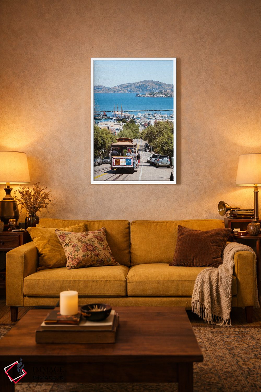 تابلو دکوراتیو California,ترام نماباور و خلیج سان فرانسیسکو، کالیفرنیا اثر ماتئو کولومبو - D2W