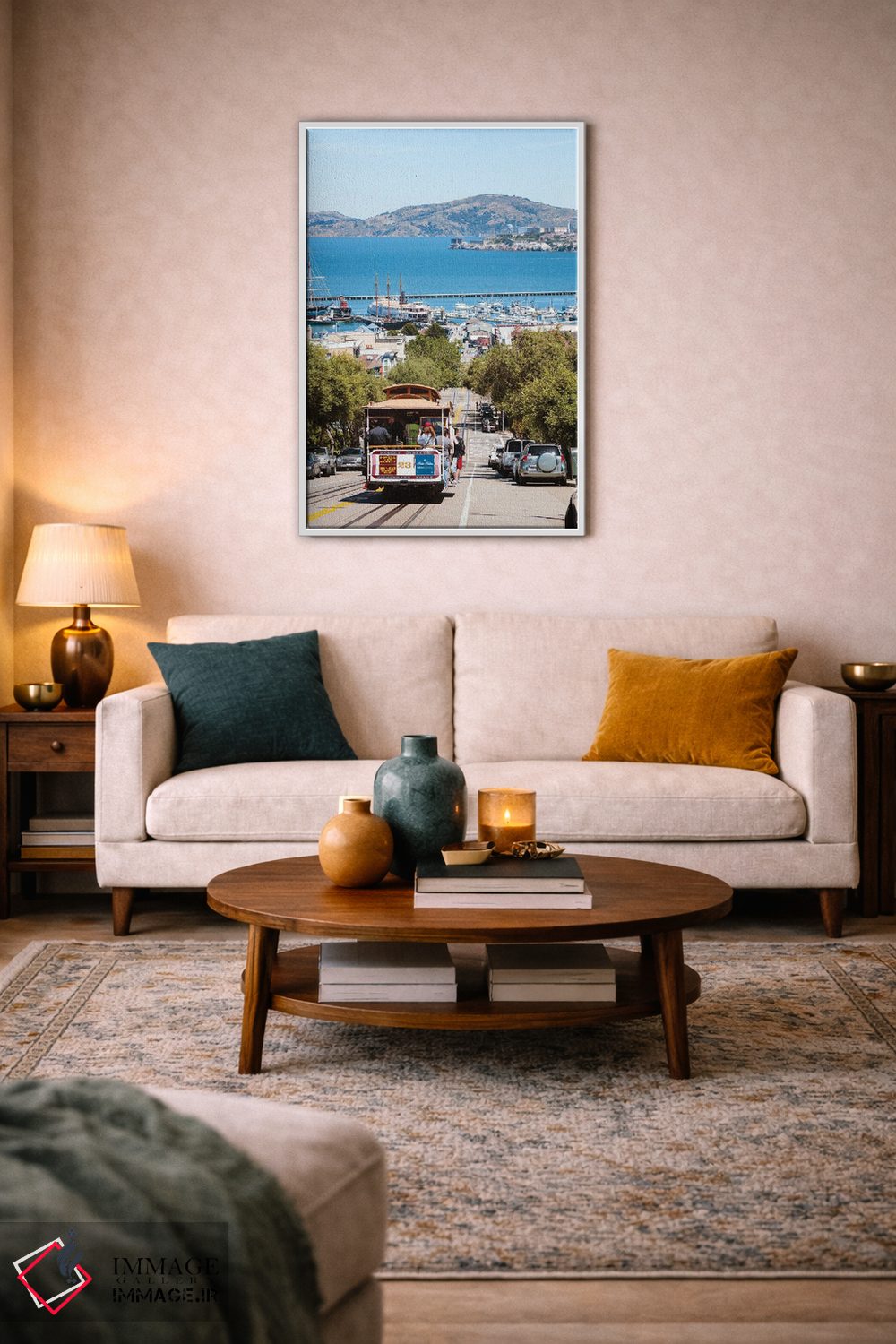 تابلو دکوراتیو California,ترام نماباور و خلیج سان فرانسیسکو، کالیفرنیا اثر ماتئو کولومبو - D3W