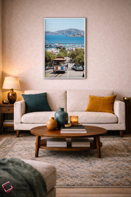 تابلو دکوراتیو California,ترام نماباور و خلیج سان فرانسیسکو، کالیفرنیا اثر ماتئو کولومبو - D3W