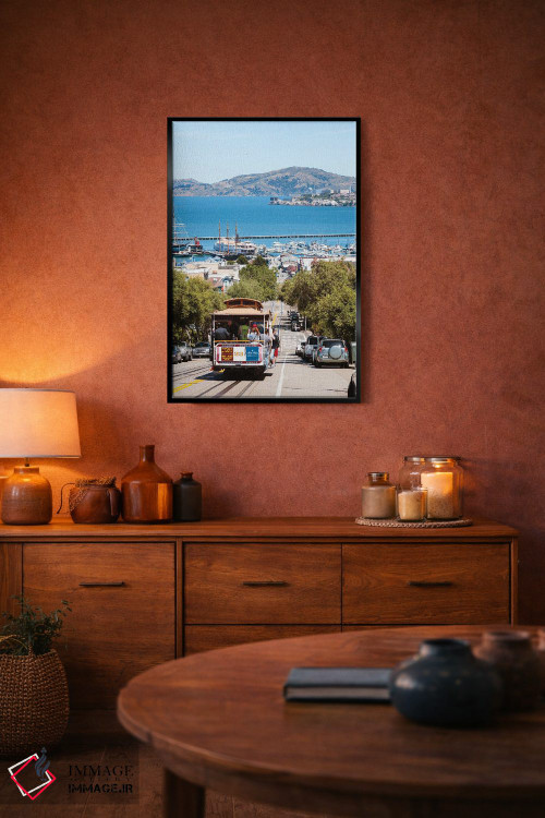 تابلو دکوراتیو California,ترام نماباور و خلیج سان فرانسیسکو، کالیفرنیا اثر ماتئو کولومبو - D4B