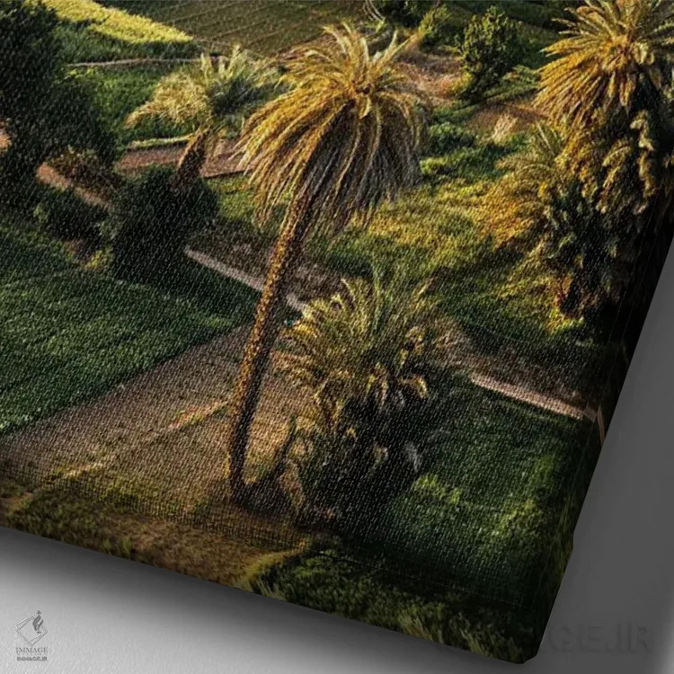 تابلو دکوراتیو Tinghir, Morocco,غروب آفتاب بر فراز قصبه، تینگیر، مراکش اثر ماتئو کولومبو - نمای نزدیک بافت بوم