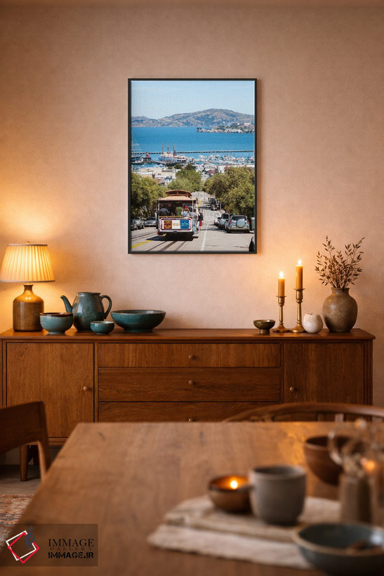 تابلو دکوراتیو California,ترام نماباور و خلیج سان فرانسیسکو، کالیفرنیا اثر ماتئو کولومبو - D5B