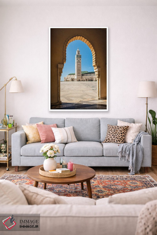 تابلو دکوراتیو Hassan Ii Mosque, Casablanca,مناره، مسجد حسن دوم، کازابلا… اثر ماتئو کولومبو - D1W