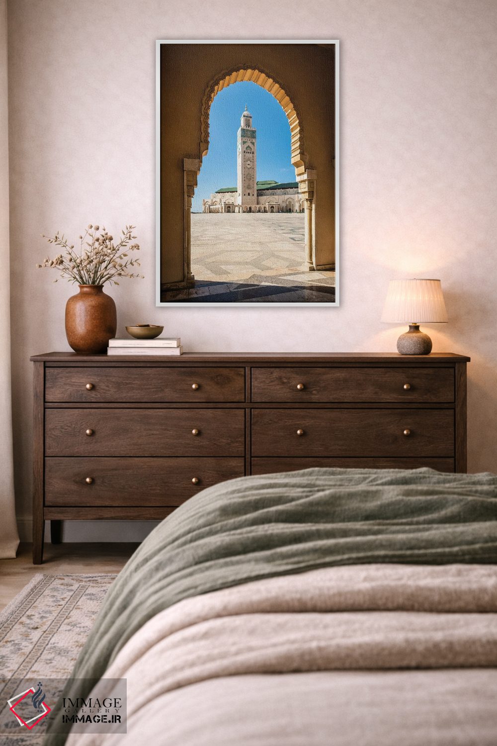 تابلو دکوراتیو Hassan Ii Mosque, Casablanca,مناره، مسجد حسن دوم، کازابلا… اثر ماتئو کولومبو - D2W