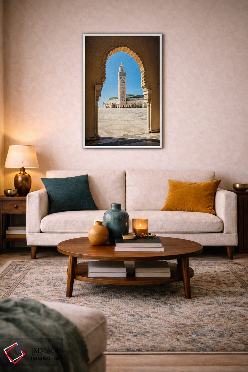 تابلو دکوراتیو Hassan Ii Mosque, Casablanca,مناره، مسجد حسن دوم، کازابلا… اثر ماتئو کولومبو - D3W
