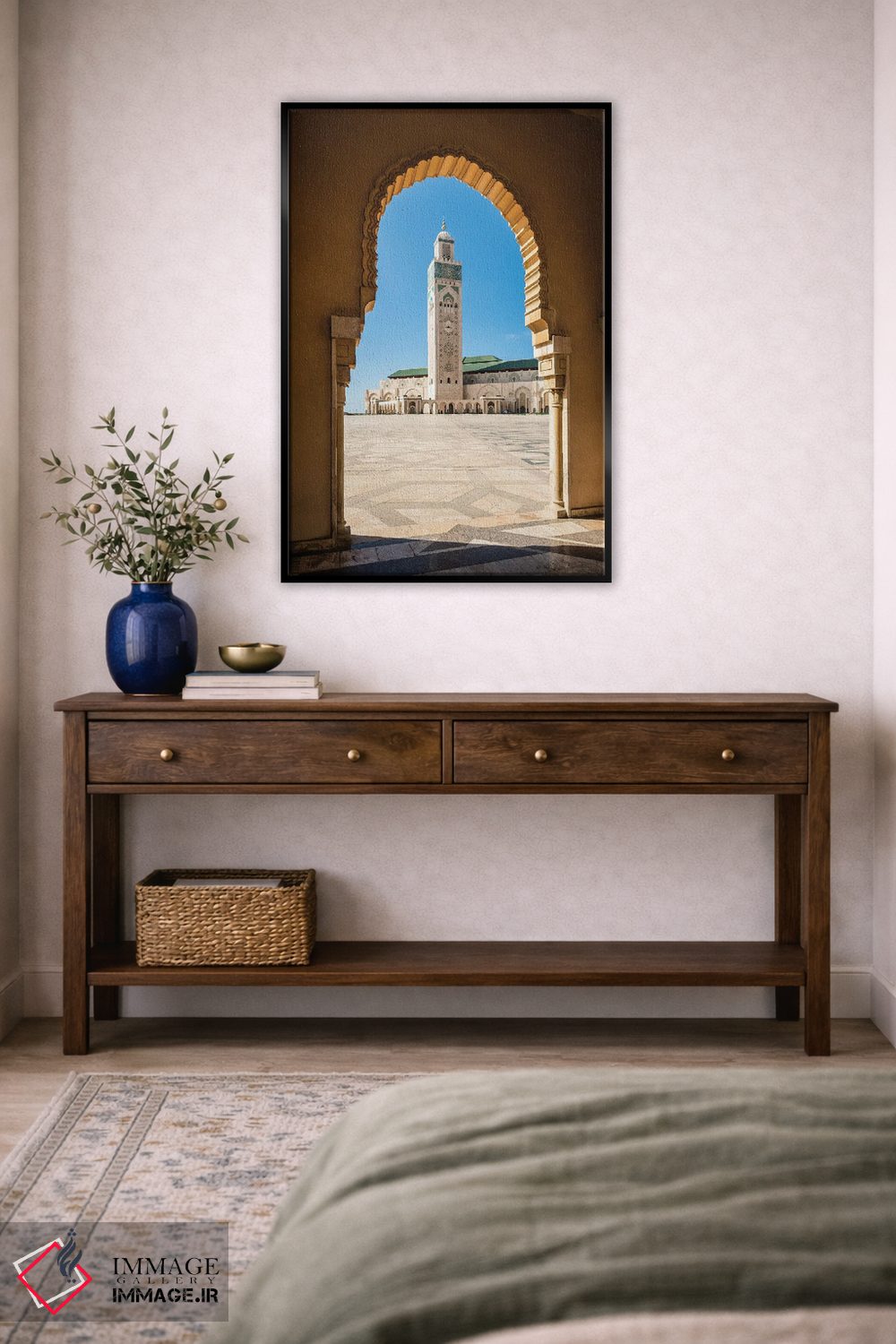 تابلو دکوراتیو Hassan Ii Mosque, Casablanca,مناره، مسجد حسن دوم، کازابلا… اثر ماتئو کولومبو - D4B