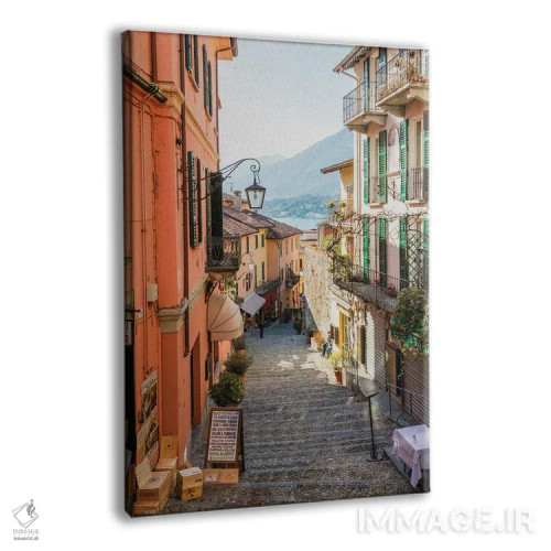 تابلو دکوراتیو Lake Como, Italy,در خیابان های بلاجیو، دریاچه کومو، ایتال… اثر ماتئو کولومبو - نمای پرسپکتیو محصول