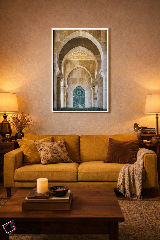 تابلو دکوراتیو Casablanca, Morocco,طاق مسجد، کازابلانکا، مراکش اثر ماتئو کولومبو - D2W