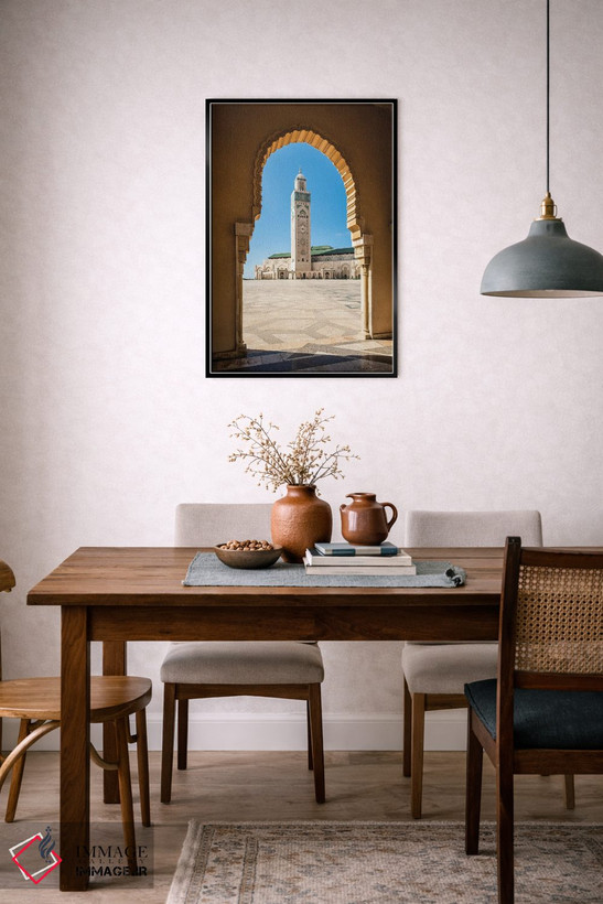 تابلو دکوراتیو Hassan Ii Mosque, Casablanca,مناره، مسجد حسن دوم، کازابلا… اثر ماتئو کولومبو - D6B