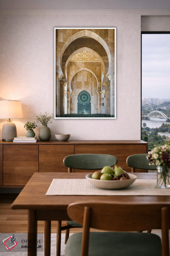 تابلو دکوراتیو Casablanca, Morocco,طاق مسجد، کازابلانکا، مراکش اثر ماتئو کولومبو - D5W