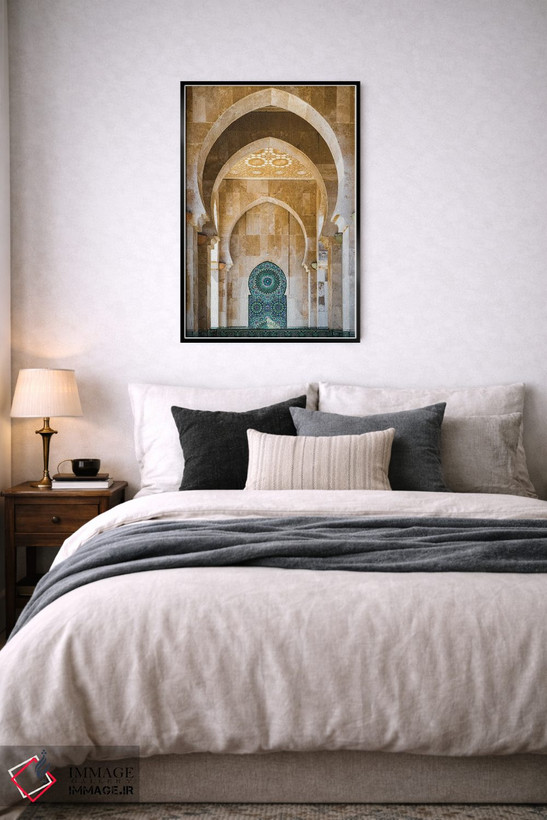 تابلو دکوراتیو Casablanca, Morocco,طاق مسجد، کازابلانکا، مراکش اثر ماتئو کولومبو - D6B