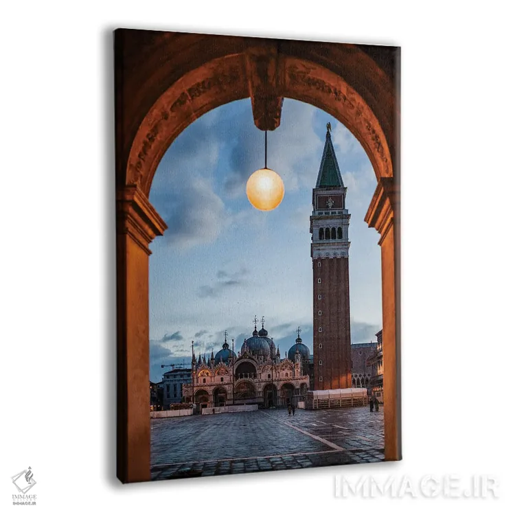 تابلو دکوراتیو Venice, Italy,میدان سن مارکو در سپیده دم، ونیز، ایتالیا اثر ماتئو کولومبو - نمای پرسپکتیو محصول