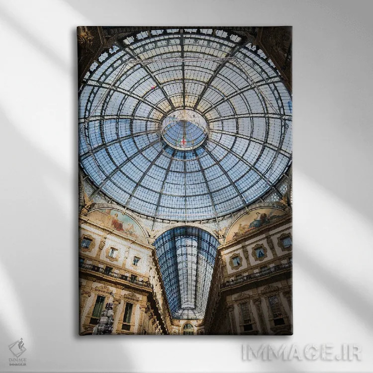 تابلو دکوراتیو Milan, Italy,گالری ویتوریو امانوئل دوم، میلان، ایتالیا اثر ماتئو کولومبو - نمای روبهرو روی دیوار