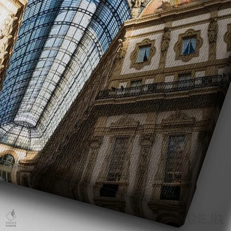 تابلو دکوراتیو Milan, Italy,گالری ویتوریو امانوئل دوم، میلان، ایتالیا اثر ماتئو کولومبو - نمای نزدیک بافت بوم