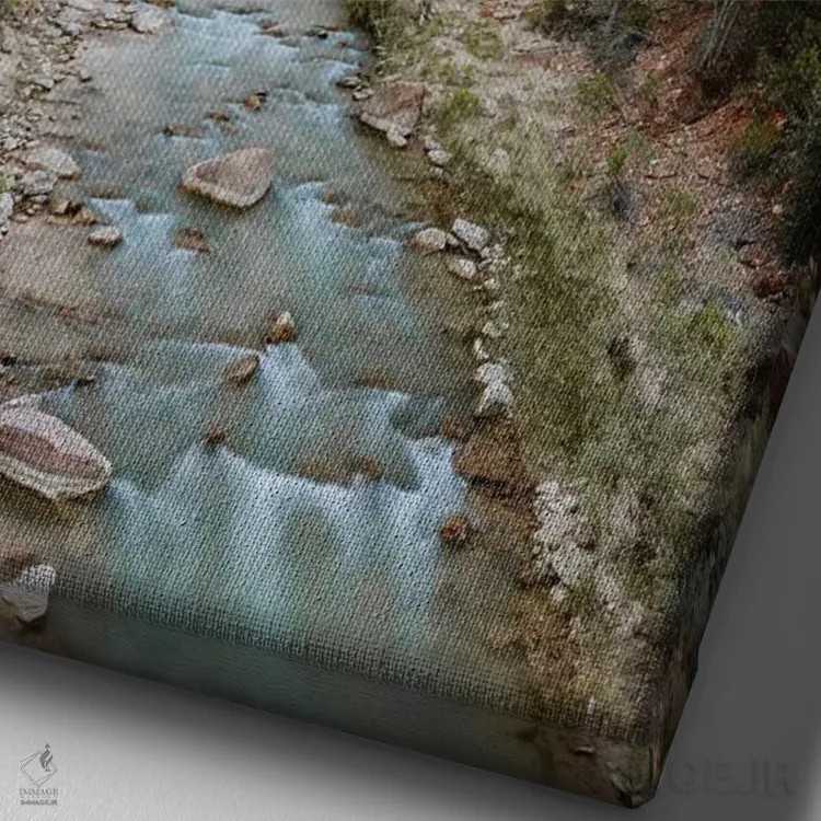 تابلو دکوراتیو Zion National Park,غروب آفتاب در رودخانه ویرجین، پارک ملی… اثر ماتئو کولومبو - نمای نزدیک بافت بوم