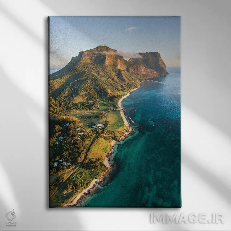 تابلو دکوراتیو Lord Howe Island, Australia,غروب آفتاب بر فراز ساحل، جزیر… اثر ماتئو کولومبو - نمای روبهرو روی دیوار